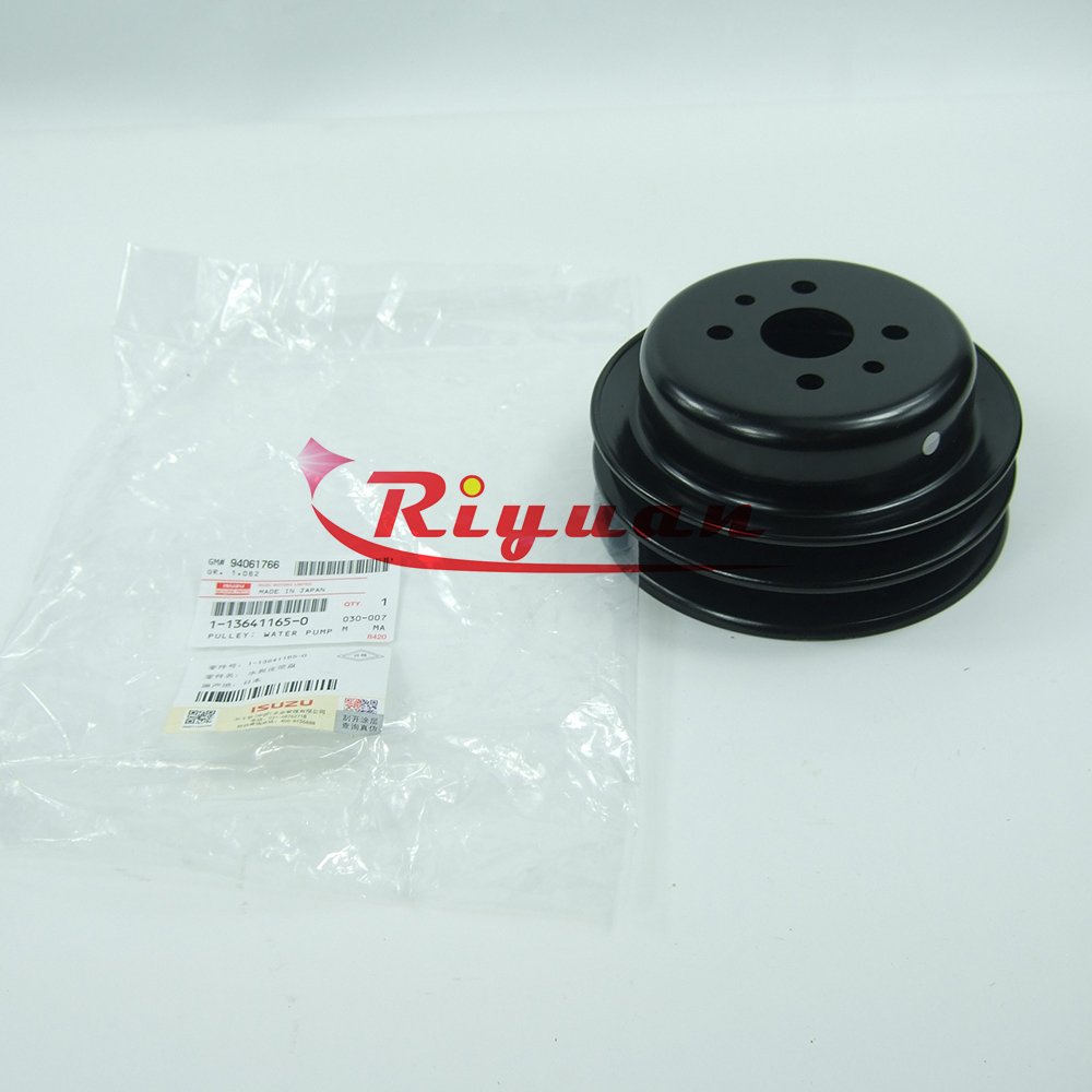 Fan pulley (two slots) 1-13641165-0 5-13641017-0 ZX230 ZX270 EZX200-3 6BG1 6BD1 6BB1 Genuine for Isuzu