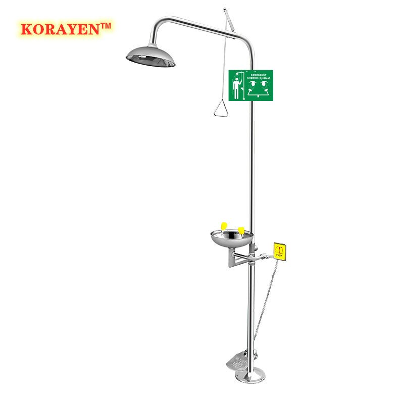 Wholesale Industrial SS Combination Eyewash safety Shower equipment emergency eyewash stations