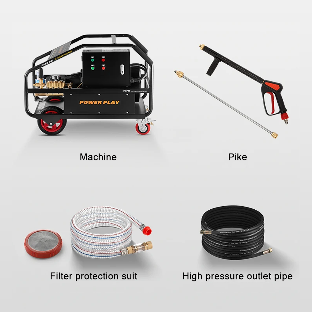 2023 new product Industrial washing machine 1500W 350Bar three-phase electric high-power ultra-high pressure car washing machine