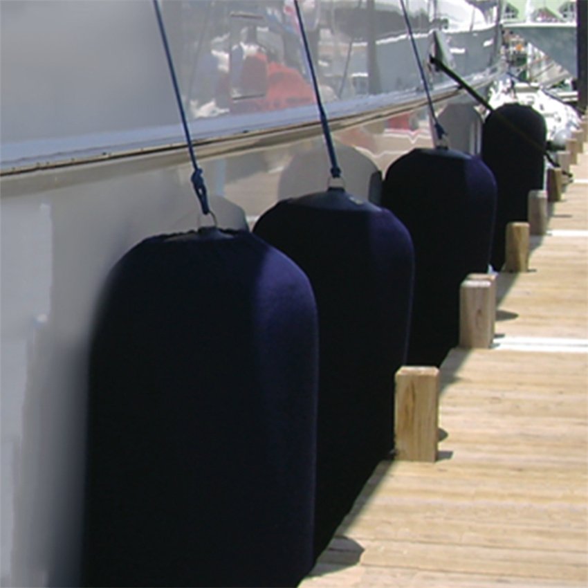 EJIA Customized Size Black PVC Inflatable Marine Buoy Boat Bumper Fenders