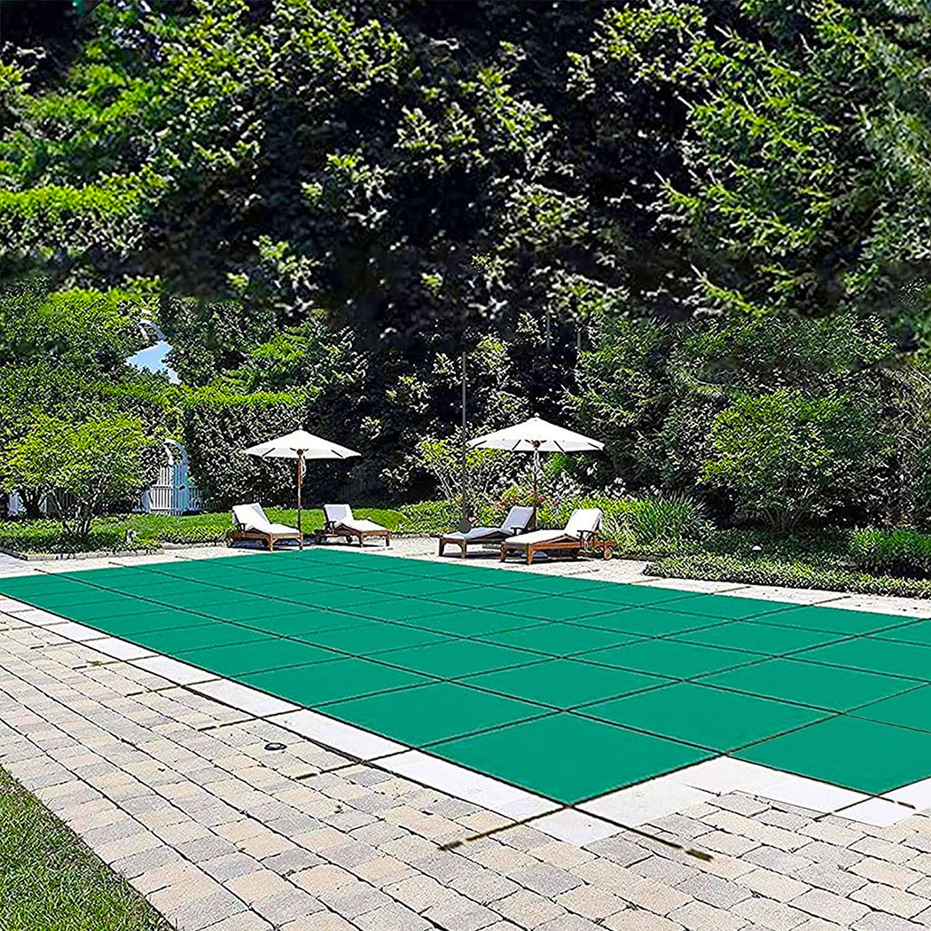 High Quality Polypropylene Swimming Pool Safety Cover PP Green Mesh Solid Pool Cover for Home