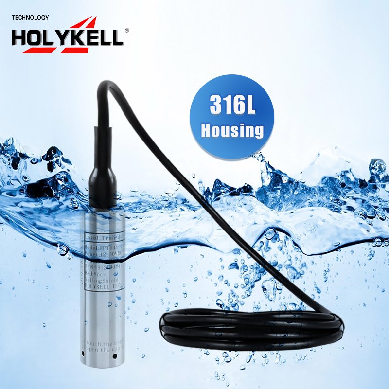 420ma 0545v Deep Well Borehole Water Depth Meter Hydrostatic Liquid Stainless Steel Submersible Level Probe Sensor For Tank