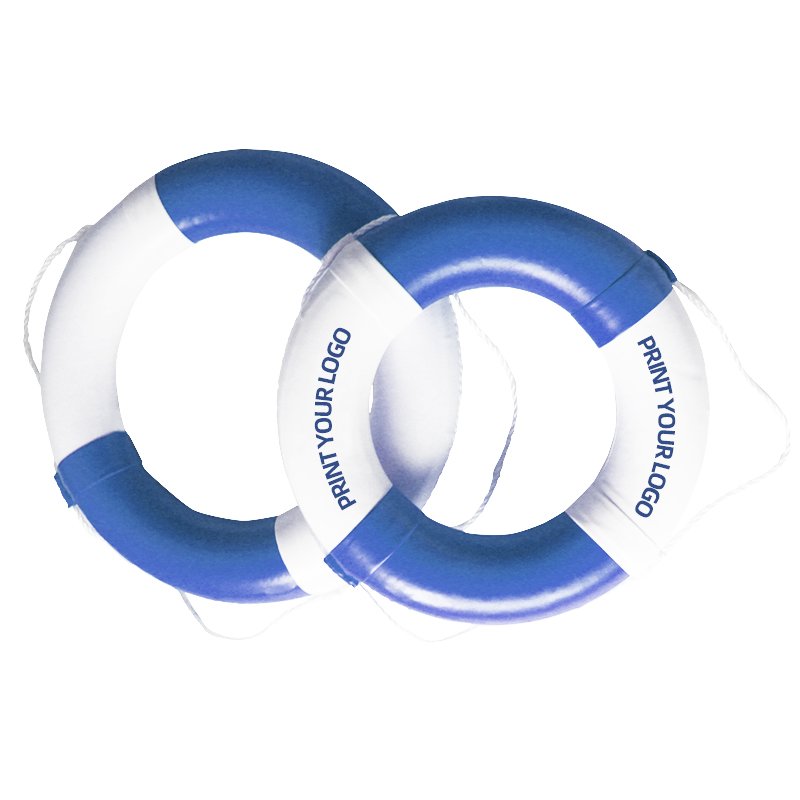 Manufacture lifesaving Swimming Pool Water Park Safety Product Blue White Life Buoy Ring