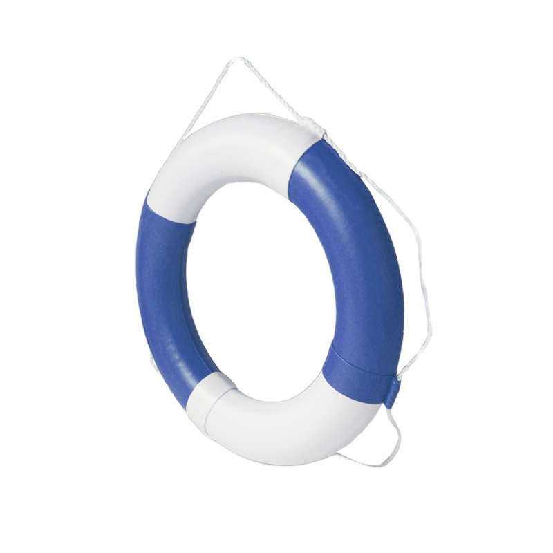 Manufacture lifesaving Swimming Pool Water Park Safety Product Blue White Life Buoy Ring