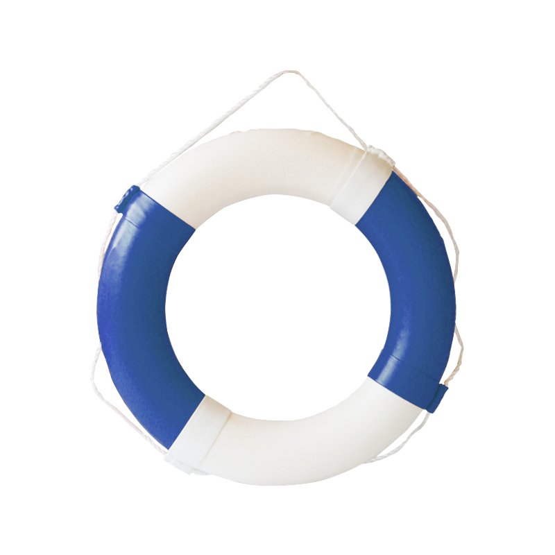 Manufacture lifesaving Swimming Pool Water Park Safety Product Blue White Life Buoy Ring