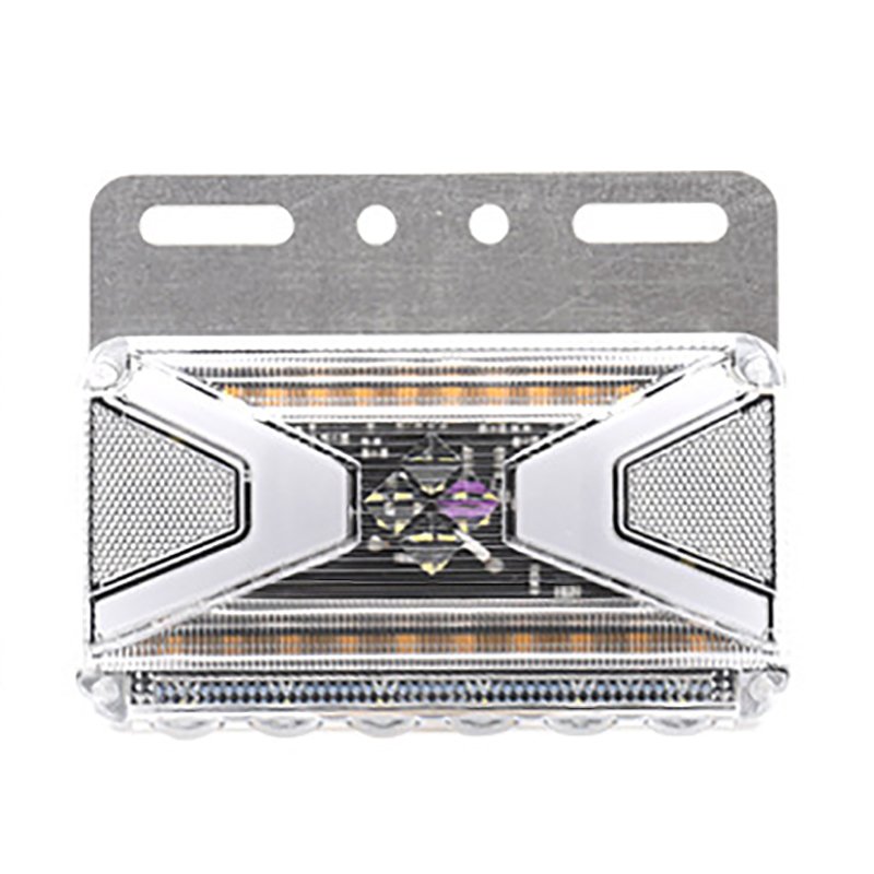 24VLED truck side light running water stroboscopic semi-trailer waist light turn signal safety signal warning light