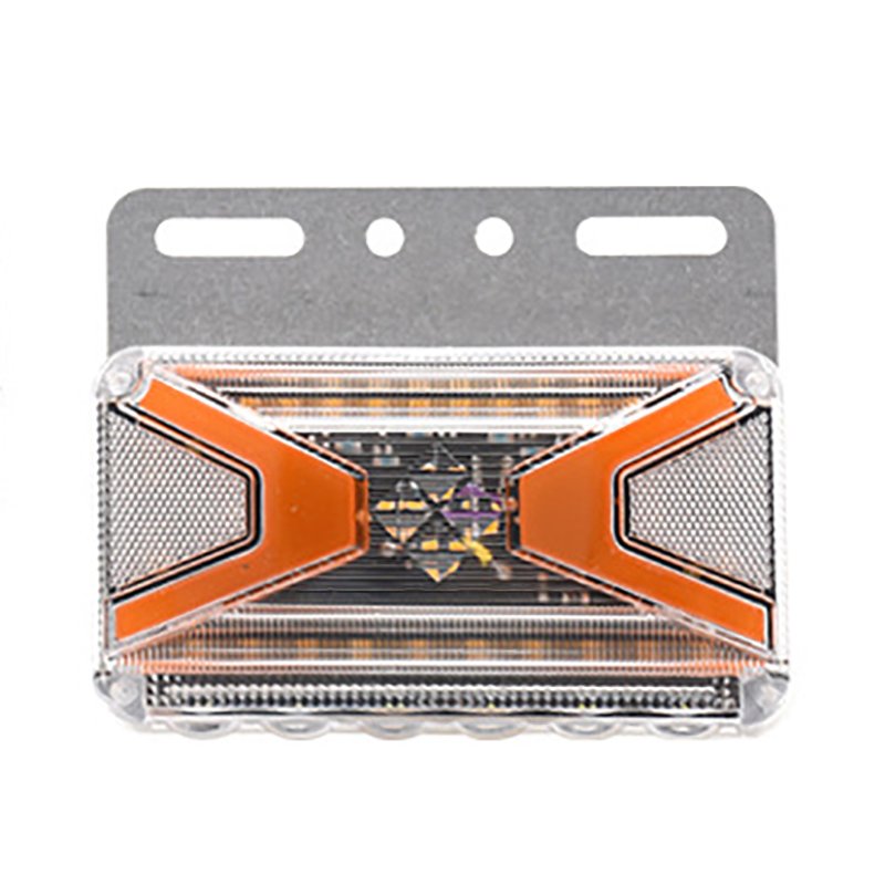 24VLED truck side light running water stroboscopic semi-trailer waist light turn signal safety signal warning light