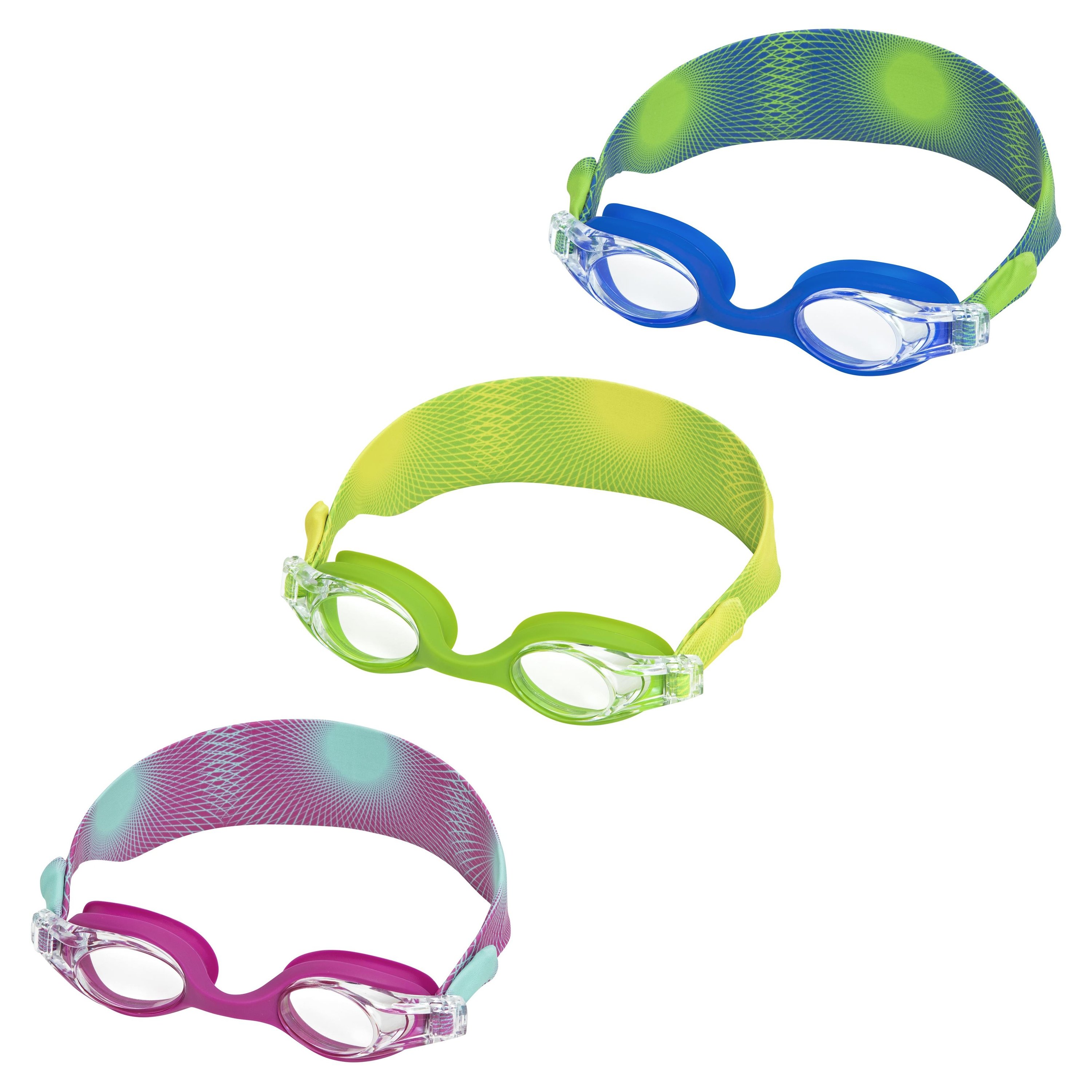 2025 Bestway 21177 New Arrival SplashFle Children's Anti-Fog Swimming Goggles UV Protection Silicone Gasket Adjustable PC Lenses