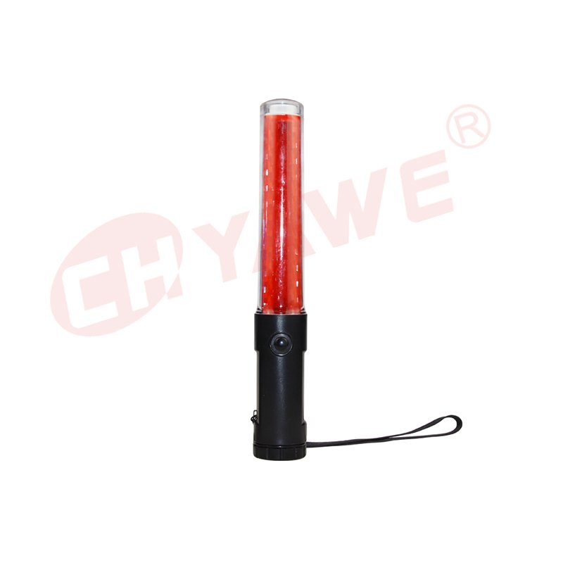 Rechargeable LED Traffic Wand with Waterproof Safety Plastic Handle Airport Baton Traffic Warning Product