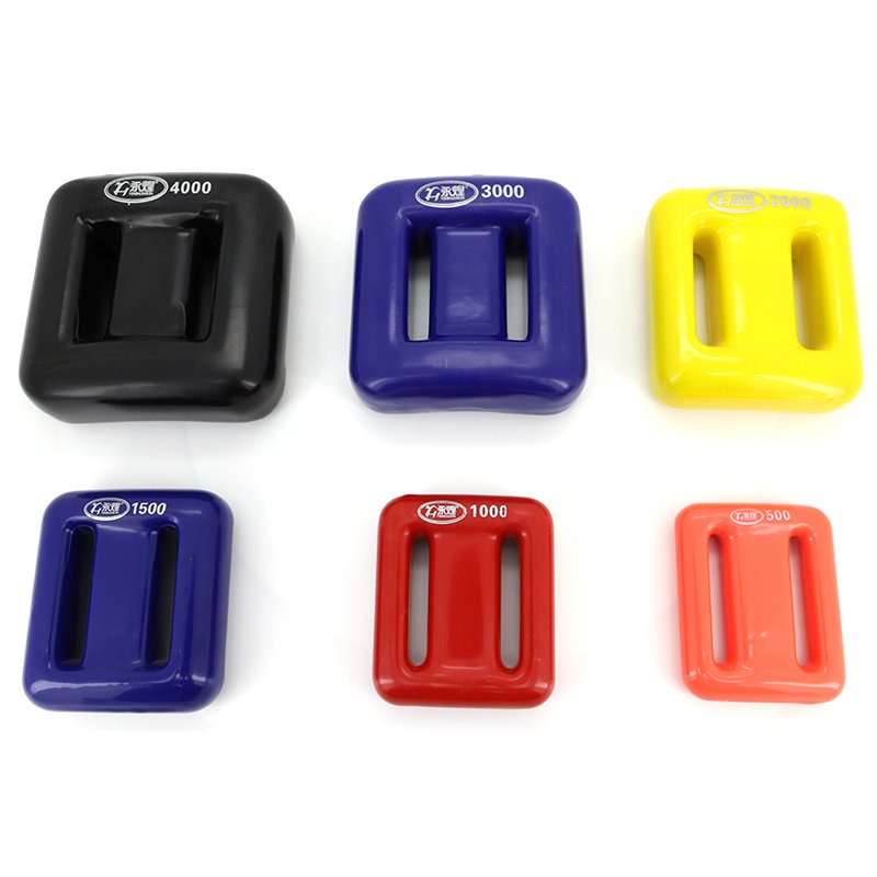 Black PVC Coated Scuba Diving Accessaries Lead Diving Weights 0.5kg - 4.0kg