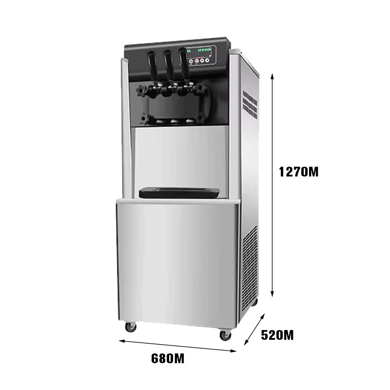 3 Flavors Automatic Yogurt Milk Chocolate Soft Ice Cream Vending Machine New Condition Maker Stainless Steel Milkshake Machine