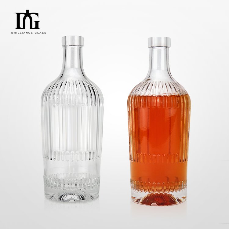 wholesale customized in Stock Free Samples 500ml 750ml Empty Glass Red Wine Bottle Recyclable Clear round Wine Bottles