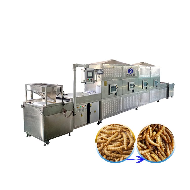 Microwave Black Soldier Fly Larvae BSFL BSF Drying Machine