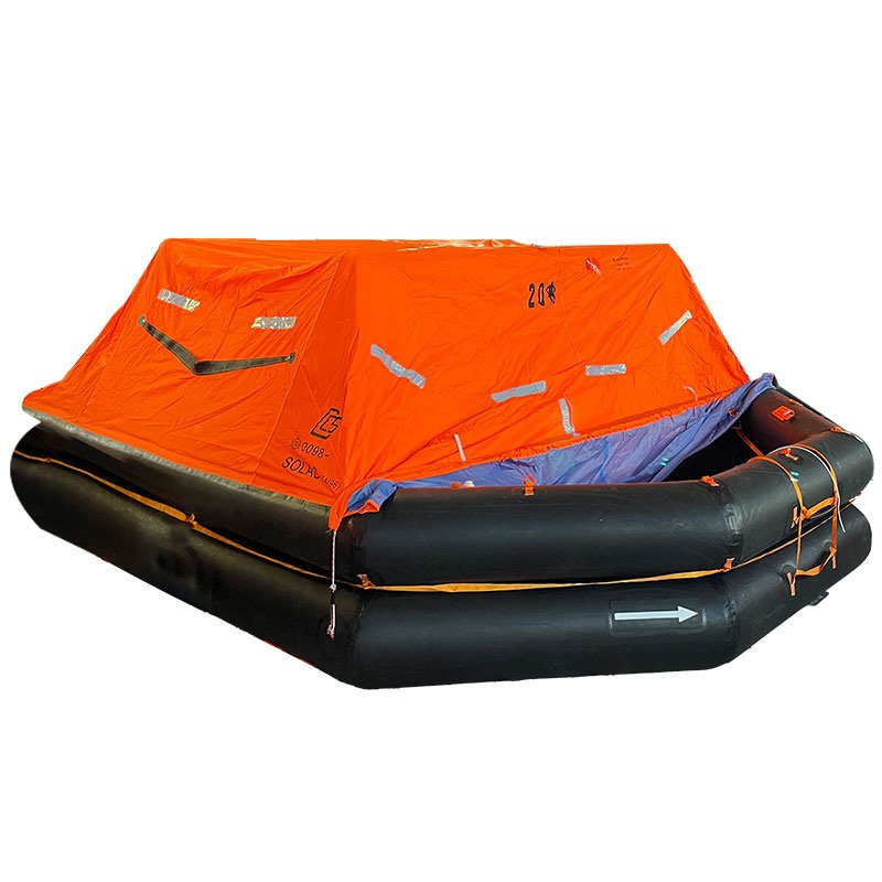 Low price throw-over type inflatable liferaft for marine lifesaving