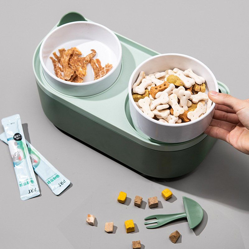 High-quality Pet Bowl with Storage Melamine Dog Bowls Elevated Cat Bowl