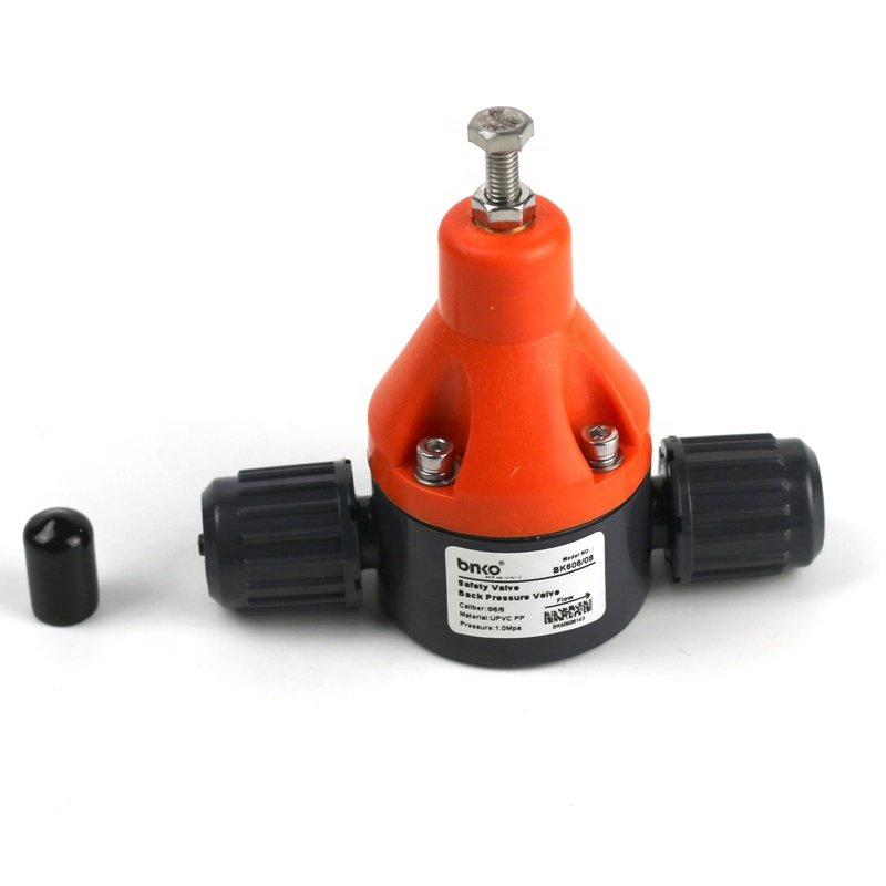 DN15-65 Hose Back Pressure Safety Relief Valve For Dosing Metering Pumps