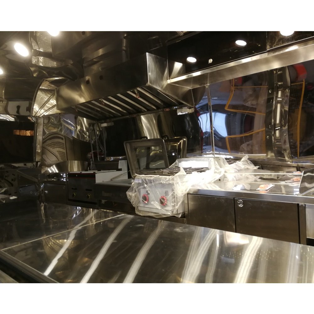 Hot Dog Pizza Cafe Gelato Vending Food Cart Mobile Fast Airstream Camping Food Trailer Churros Stainless Steel Customized N/A