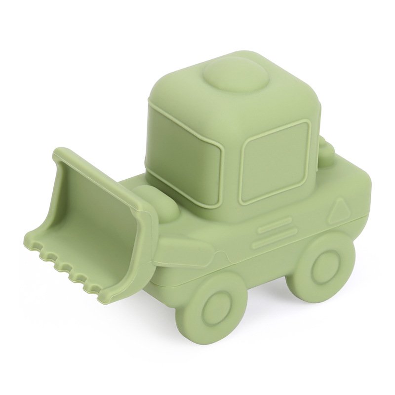 Bpa Free Kid Beach Sand Summer Water Baby Toy 6-12 Months Shower Soft Silicone Engineering Car Baby Bath Toy Sets Products