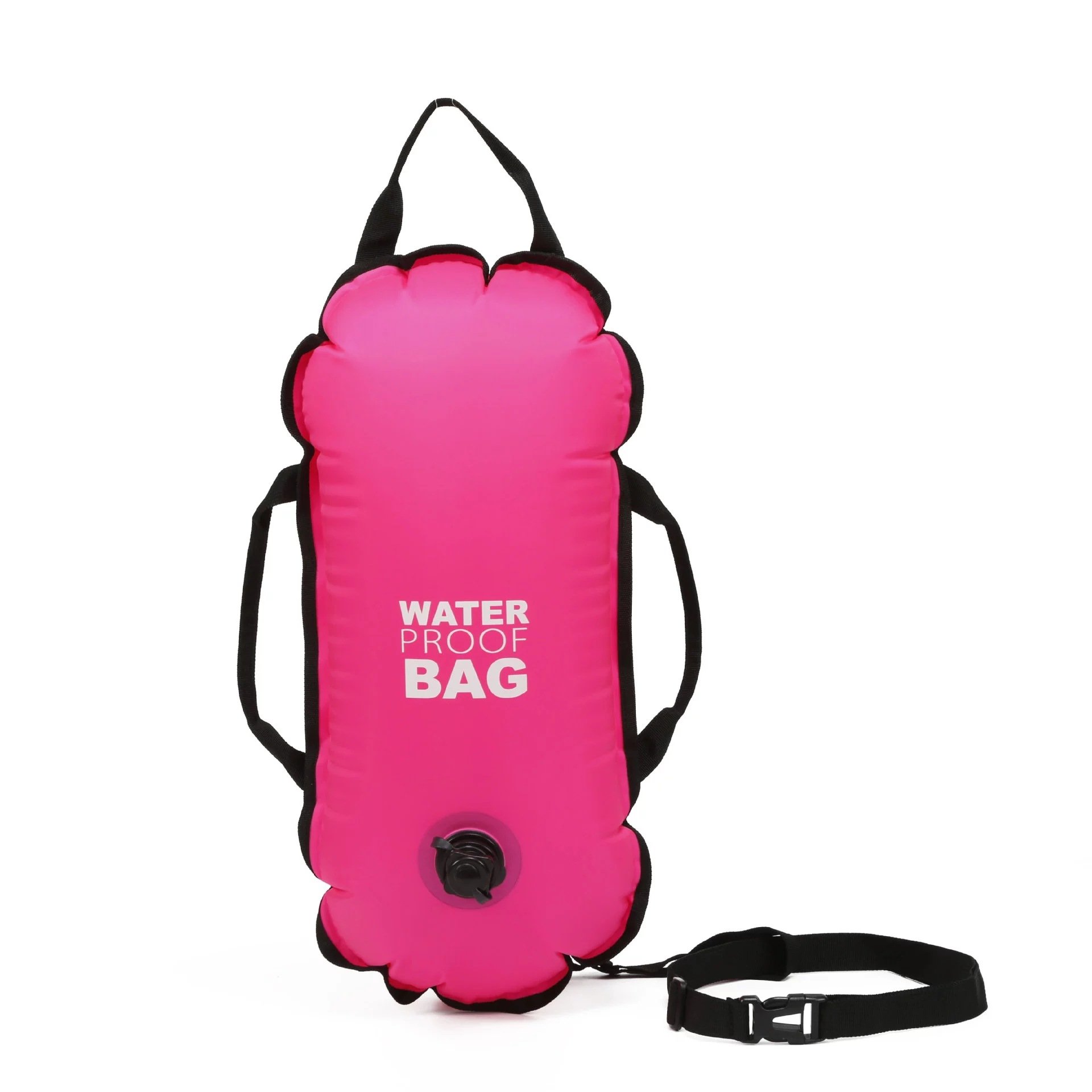 Custom Logo Waterproof Inflatable Backpack Swim Buoy Safety Swimming Buoy