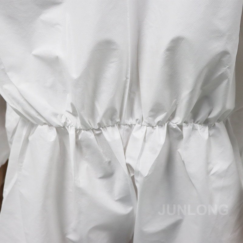 White Color Waterproof Type 5 6 Disposable coveralls Clothing Safety Hazmat Suit