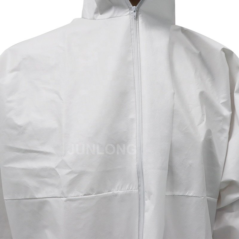White Color Waterproof Type 5 6 Disposable coveralls Clothing Safety Hazmat Suit