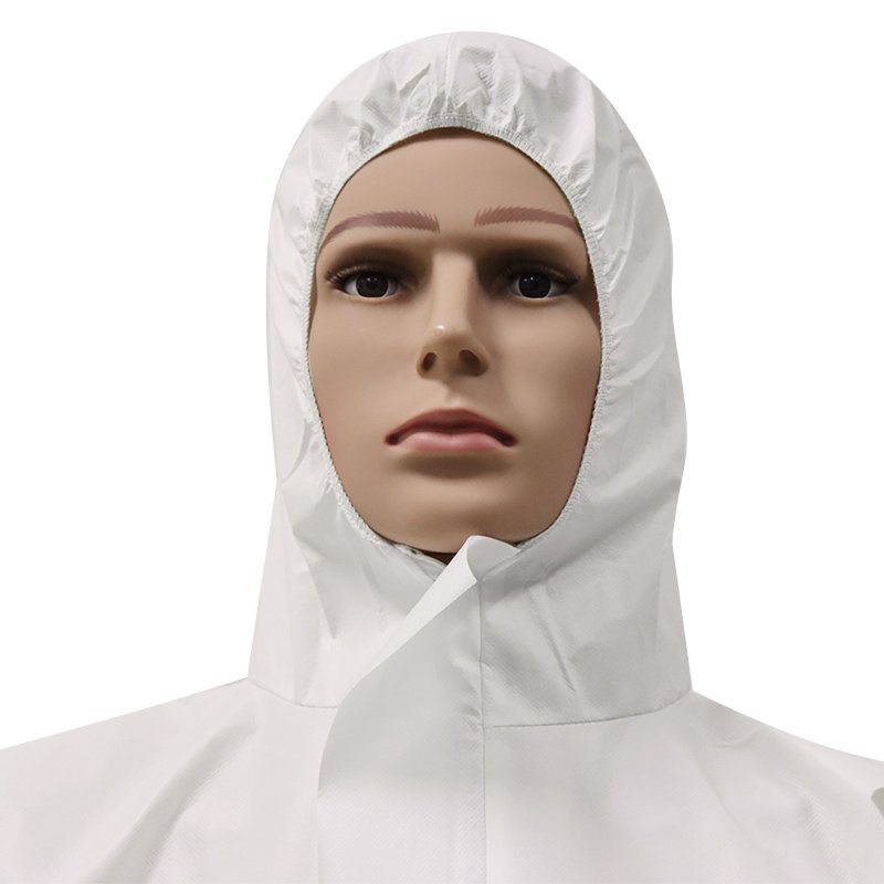 White Color Waterproof Type 5 6 Disposable coveralls Clothing Safety Hazmat Suit