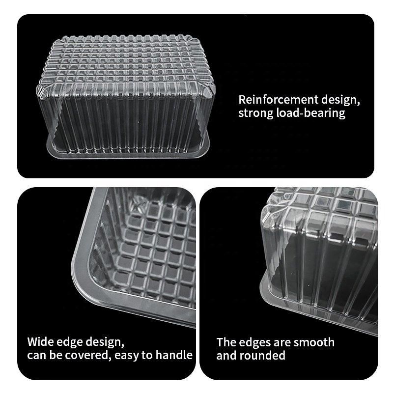 Supermarket high-quality fresh food PET plastic tofu, vegetable food packaging film fresh box