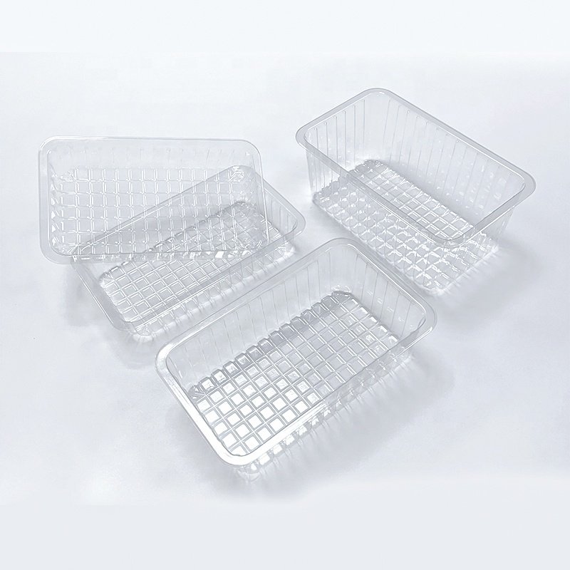 Supermarket high-quality fresh food PET plastic tofu, vegetable food packaging film fresh box