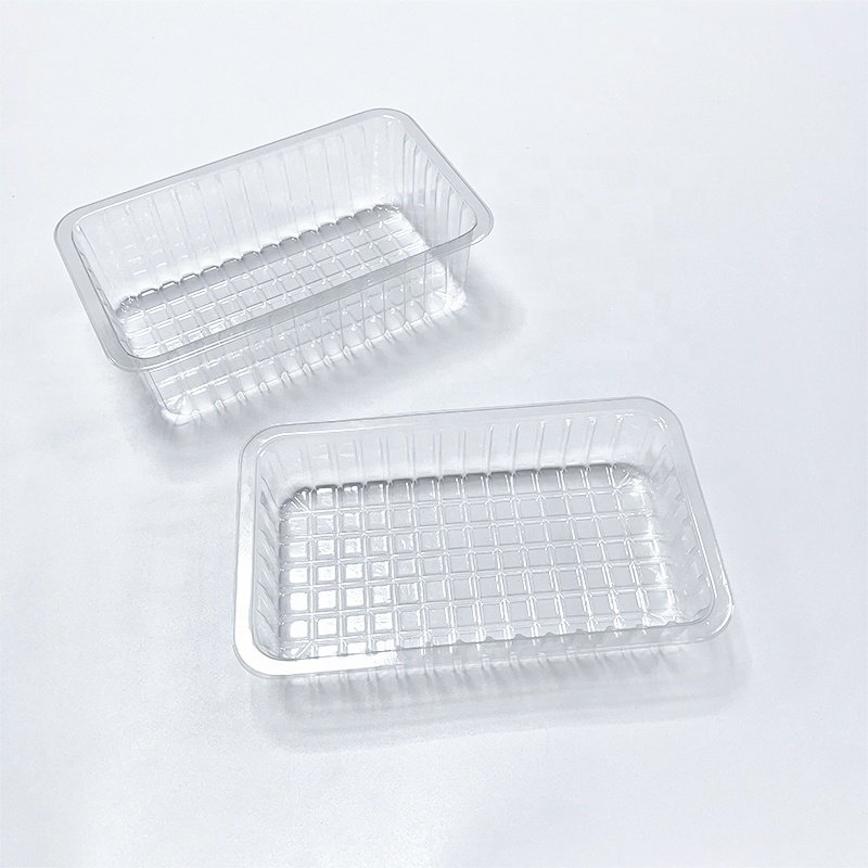 Supermarket high-quality fresh food PET plastic tofu, vegetable food packaging film fresh box
