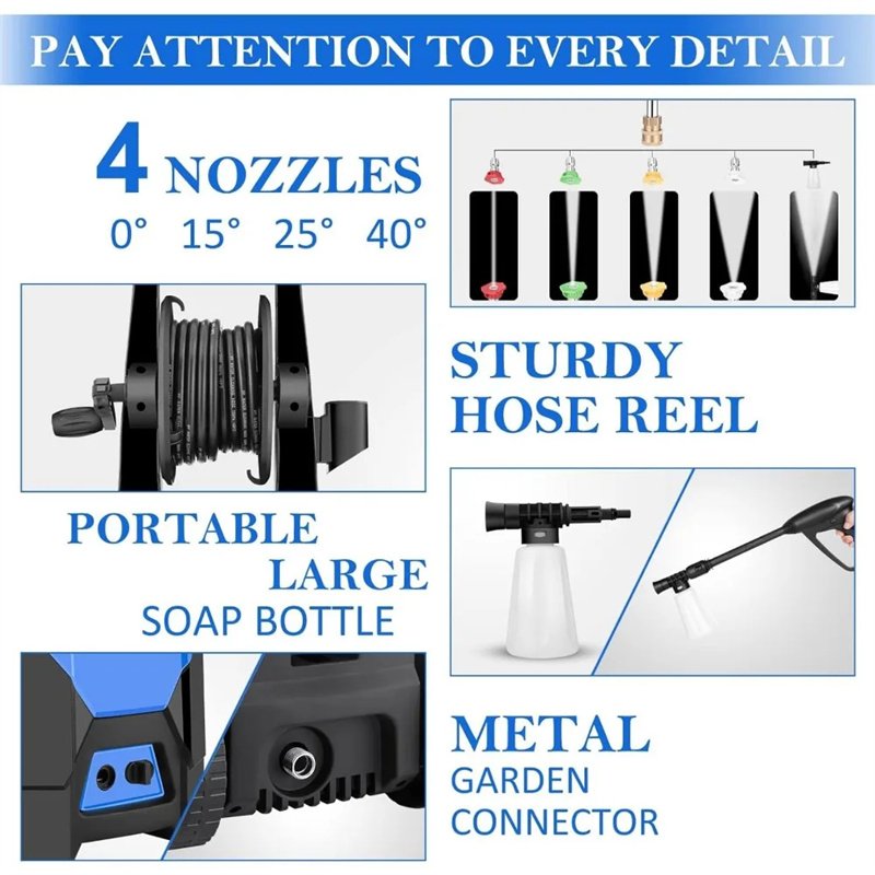 Maximum Safety Durable Highly Efficient Electric Power Washer High Pressure Washer Professional Washer Cleaner