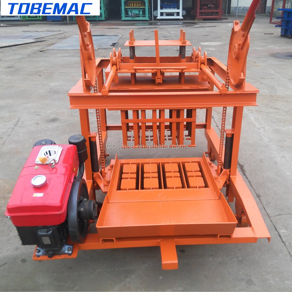 QM4-45 Exporting small diesel-powered brick machines to Africa is cheap