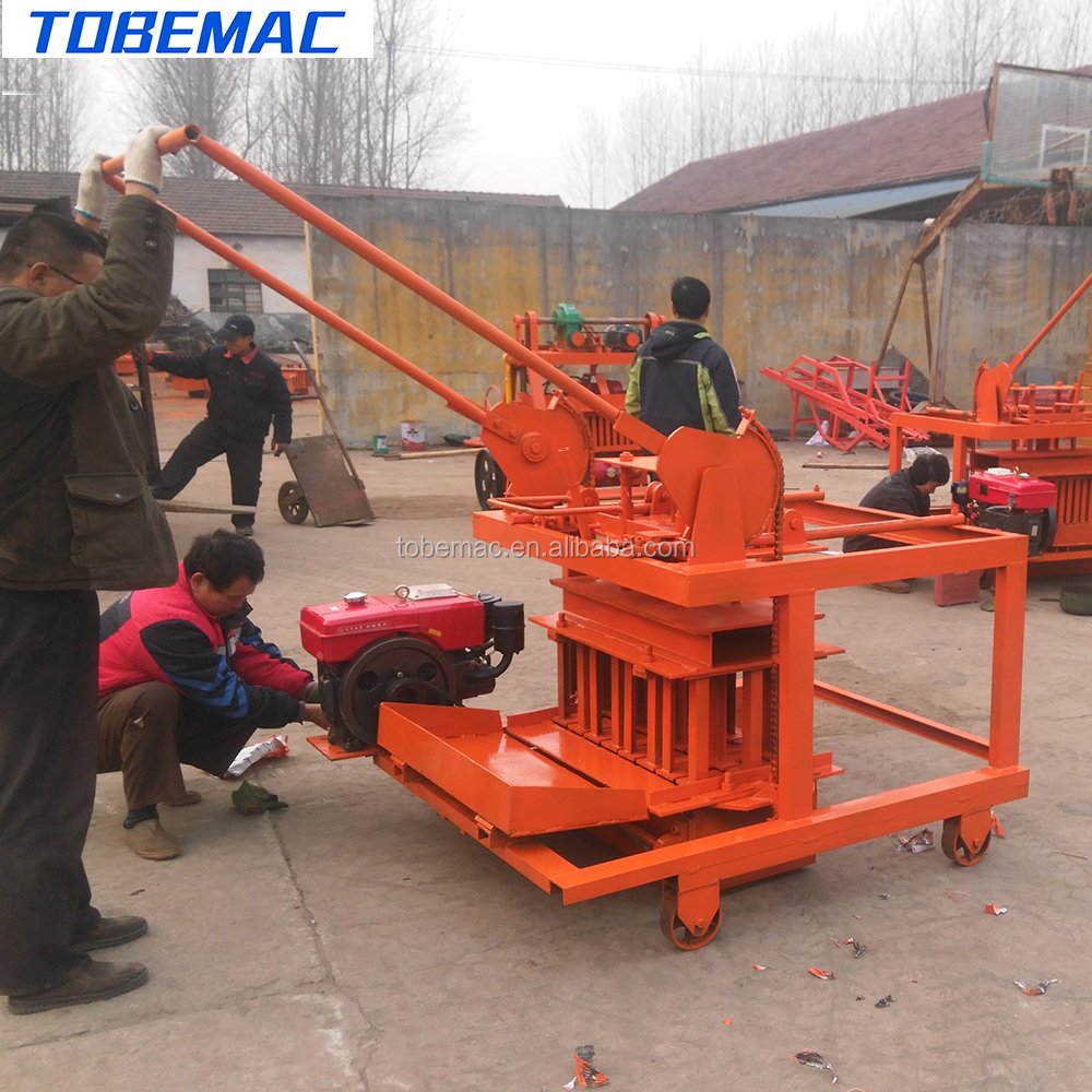 QM4-45 Exporting small diesel-powered brick machines to Africa is cheap