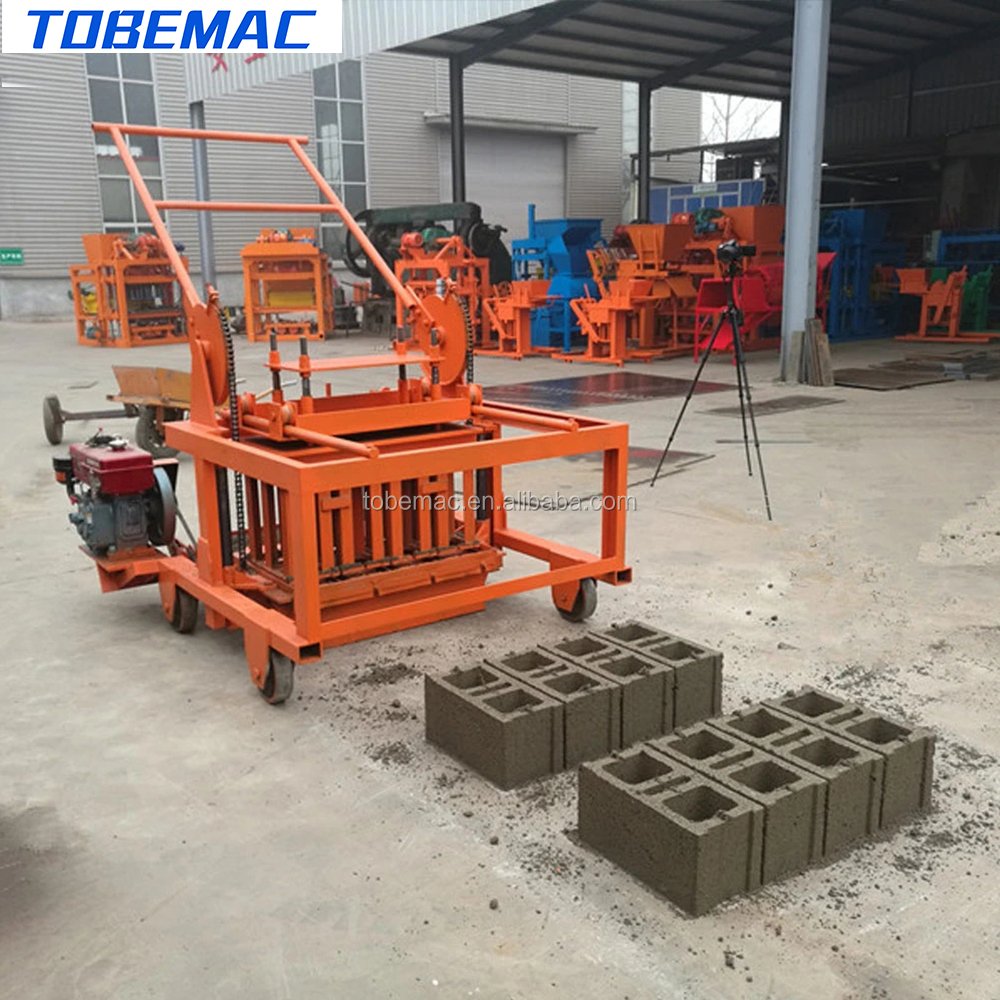 QM4-45 Exporting small diesel-powered brick machines to Africa is cheap