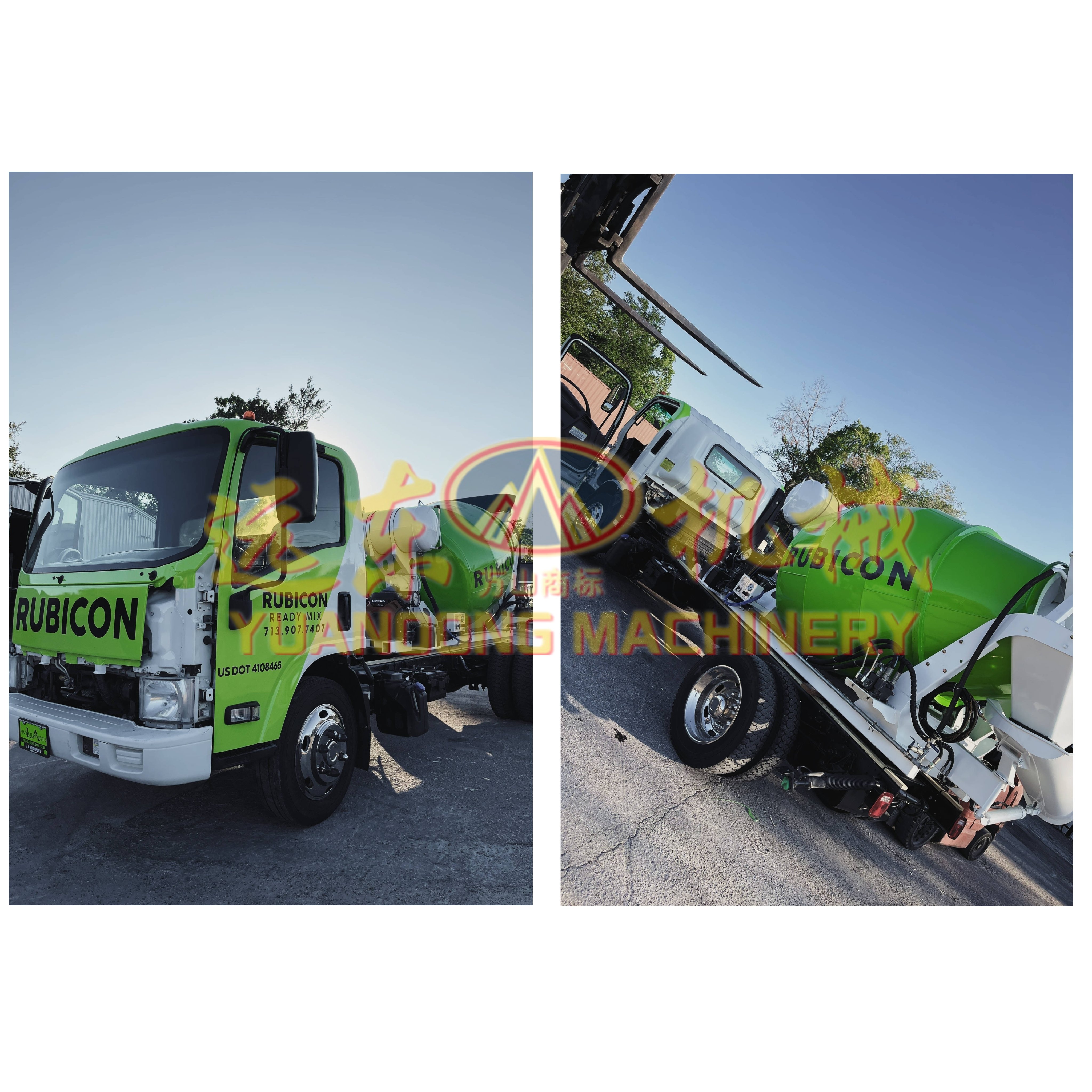 Customized Mobile Concrete Mixer Stirring Drum Diesel Gasoline Engine Cement Truck Mixer For Sale