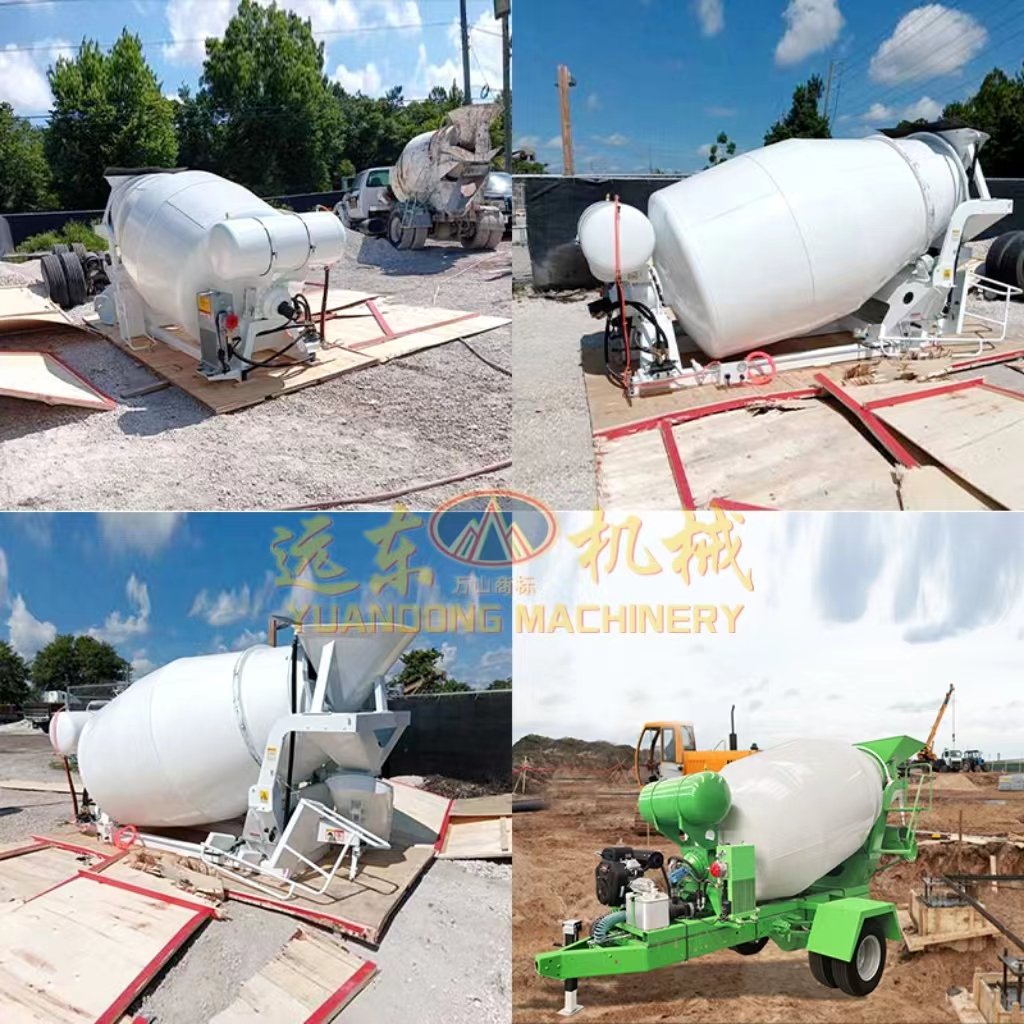 Customized Mobile Concrete Mixer Stirring Drum Diesel Gasoline Engine Cement Truck Mixer For Sale