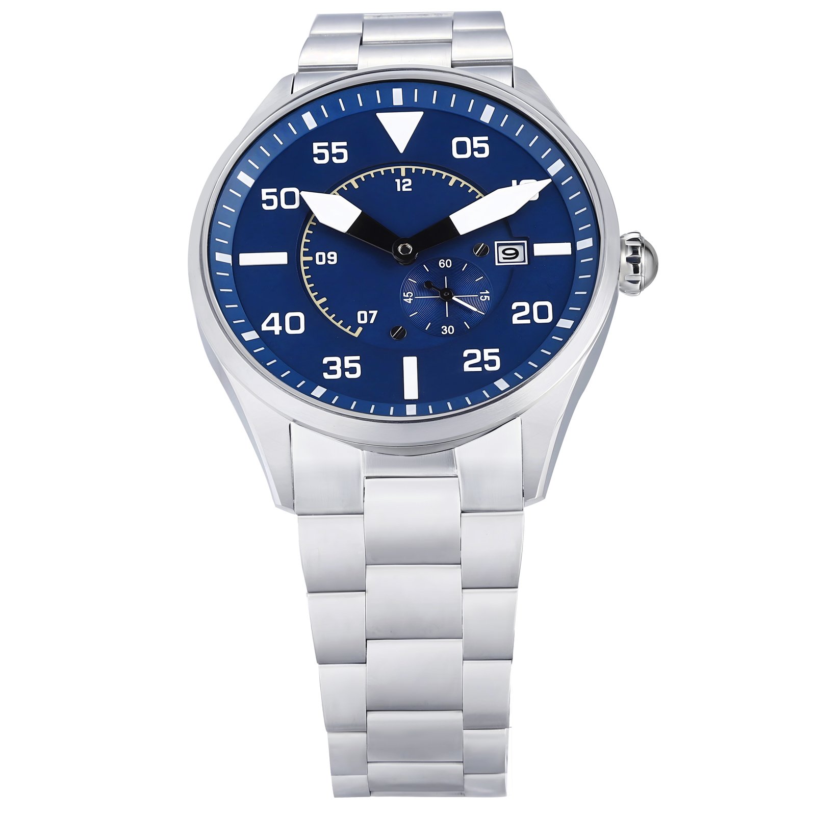 Hot New Products 316L Stainless Steel Elegant Men'S Mechanical Watches With Luminous Hands And Roman Numerals