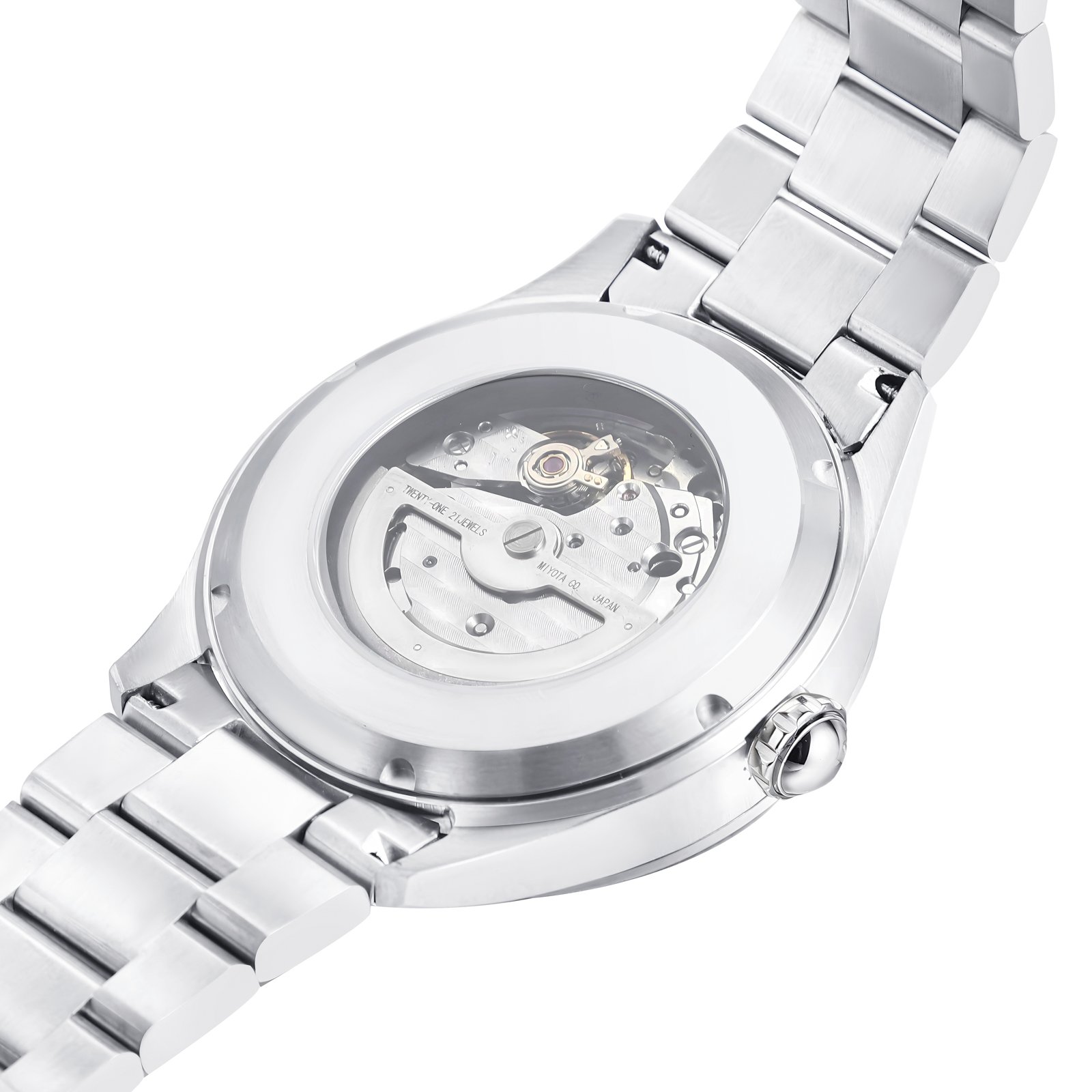 Hot New Products 316L Stainless Steel Elegant Men'S Mechanical Watches With Luminous Hands And Roman Numerals