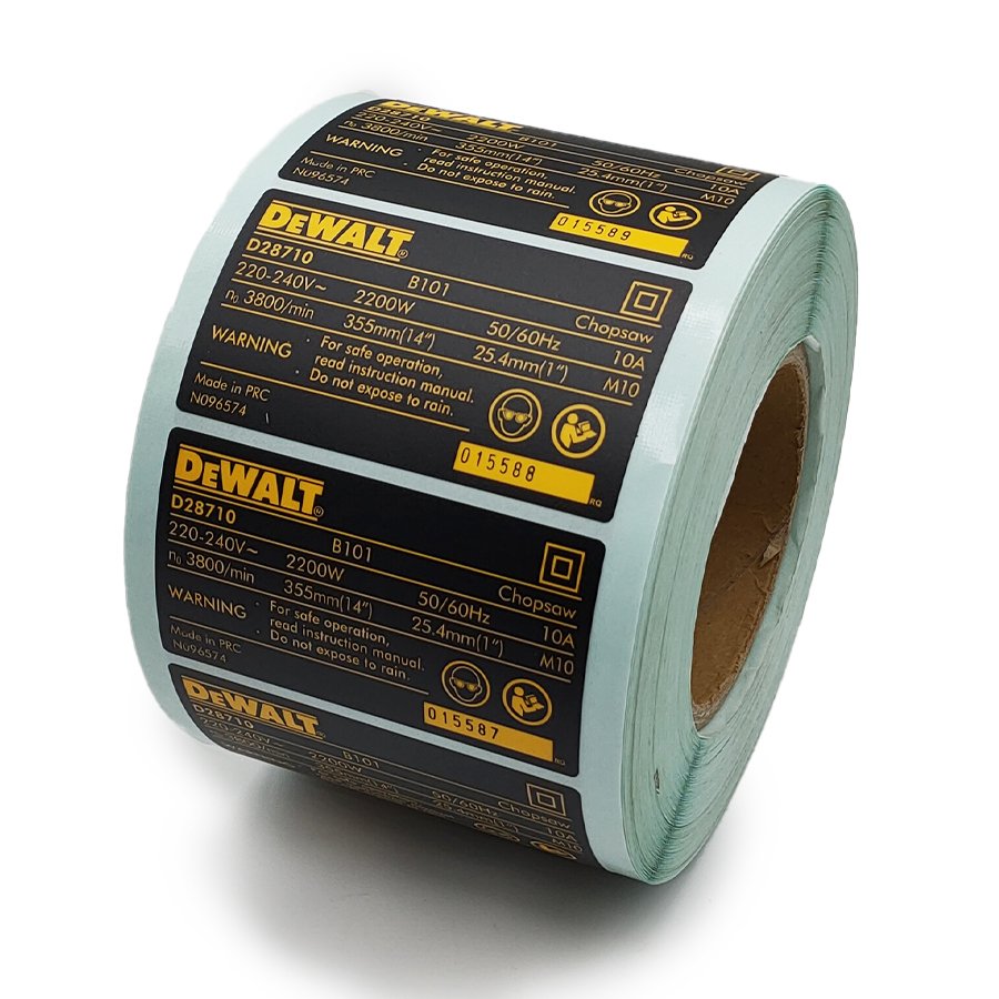 Custom mechanical equipment warning safety stickers printing