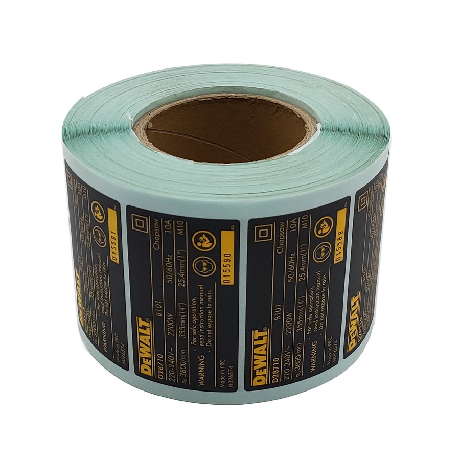 Custom mechanical equipment warning safety stickers printing