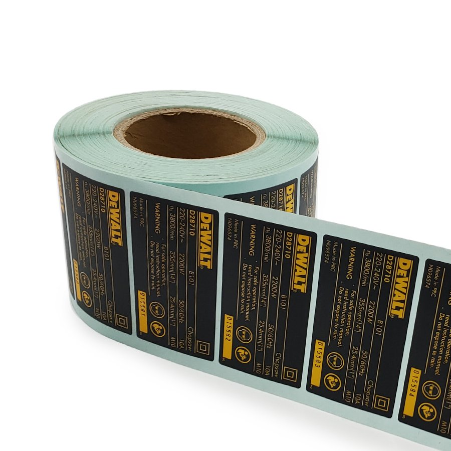 Custom mechanical equipment warning safety stickers printing