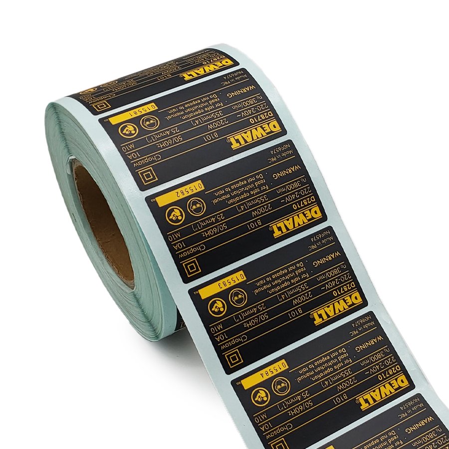 Custom mechanical equipment warning safety stickers printing