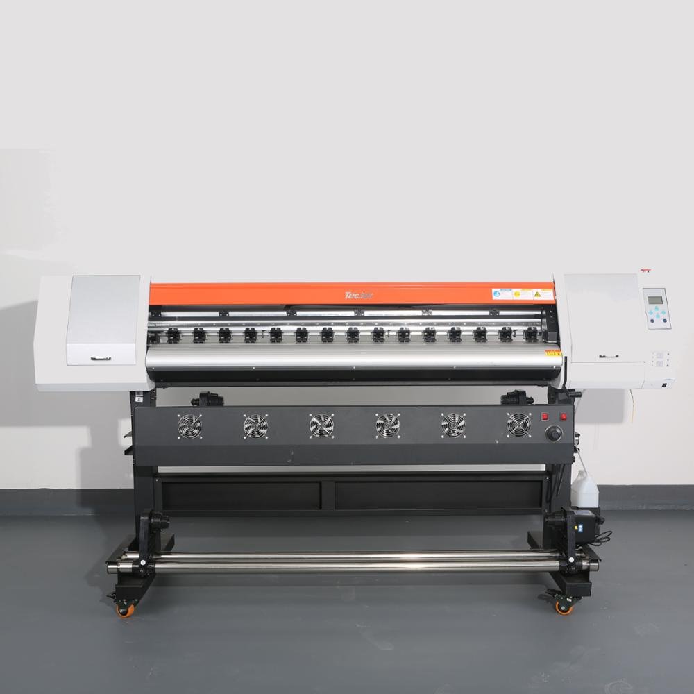 TECJET DX5 DX7 XP600 printhead 5 feet digital inkjet eco solvent printer vinyl printing machine