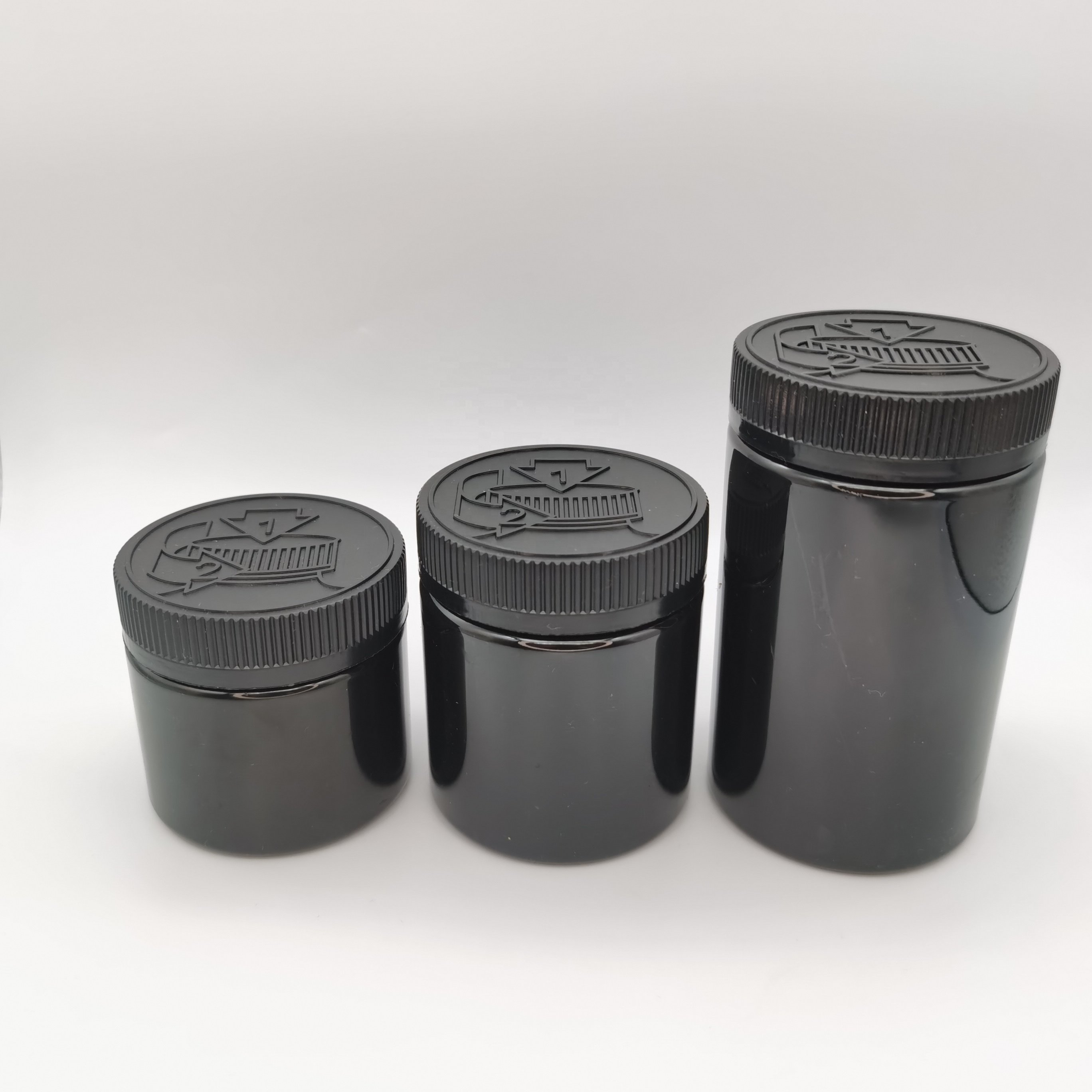 40dram 60dram 90dram Wide Mouth plastic PCR jar with Plastic child safety cap 150g 210g 350g lids bottle caps closures