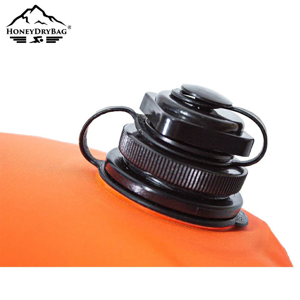 Waterproof buoy with removable open water swimming pool safety flotation device with belt