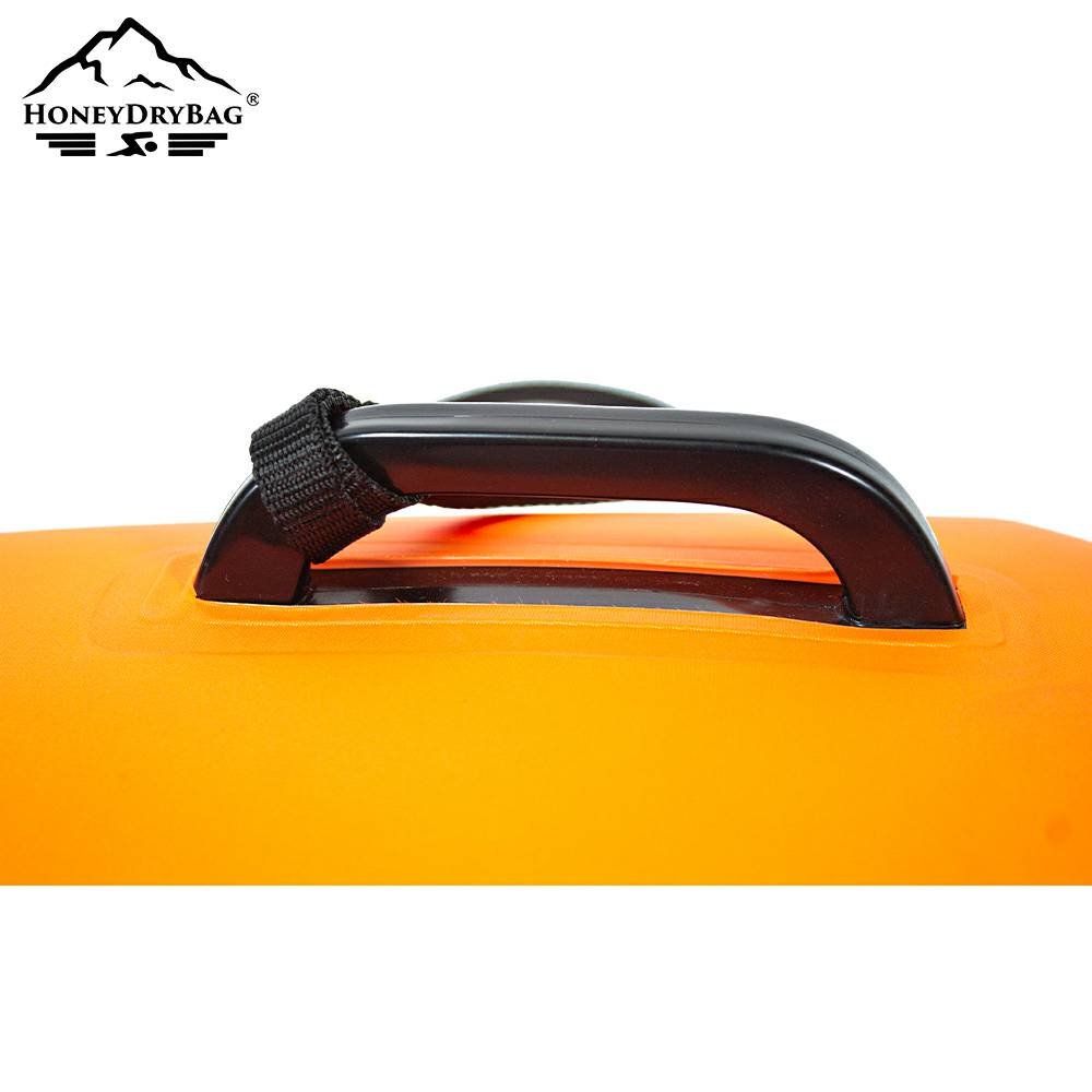 Waterproof buoy with removable open water swimming pool safety flotation device with belt