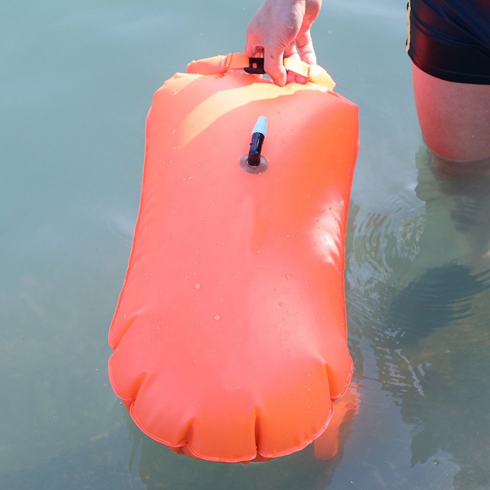 Custom Inflatable Open Water Swimming Device Secure Swimmer Safety Float Buoys
