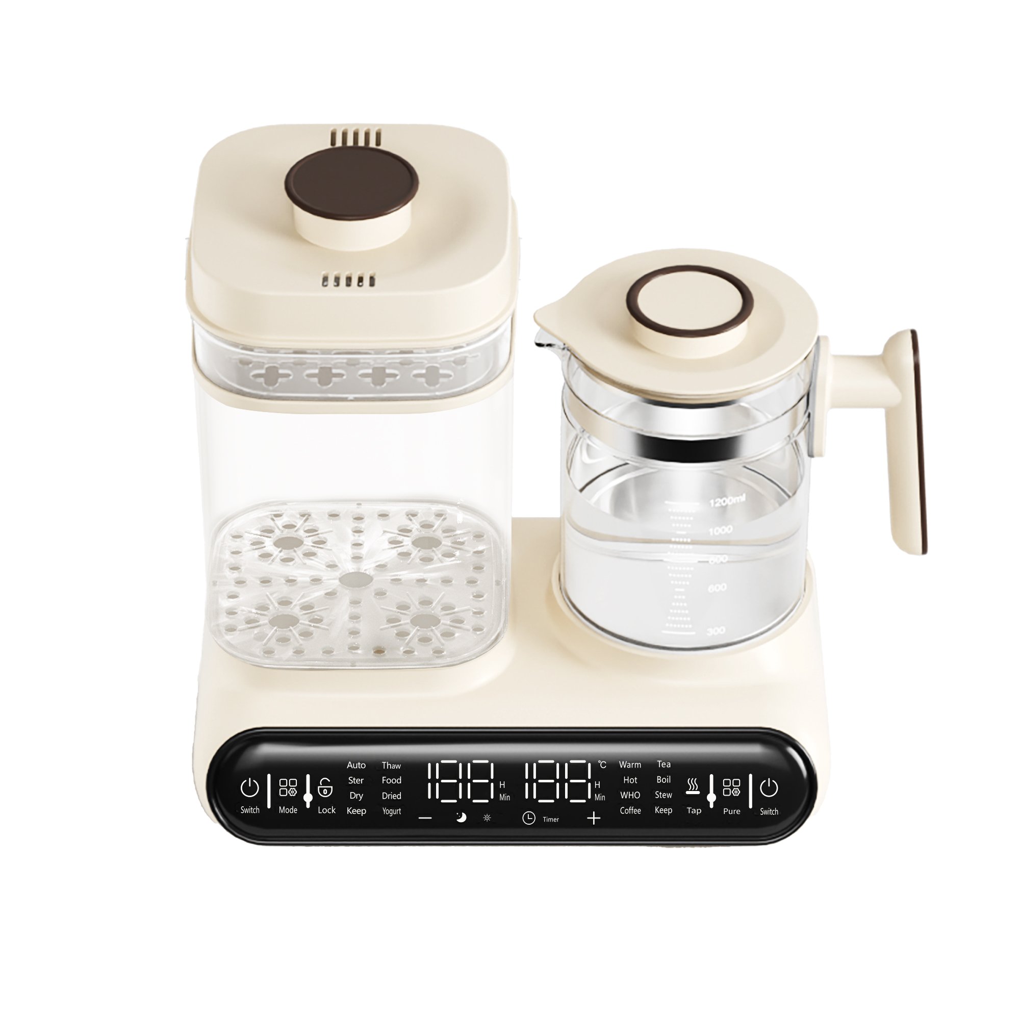 Electric steam Cleaning Drying baby bottle heater Multifunction Quick Heating of Breast Milk Formula