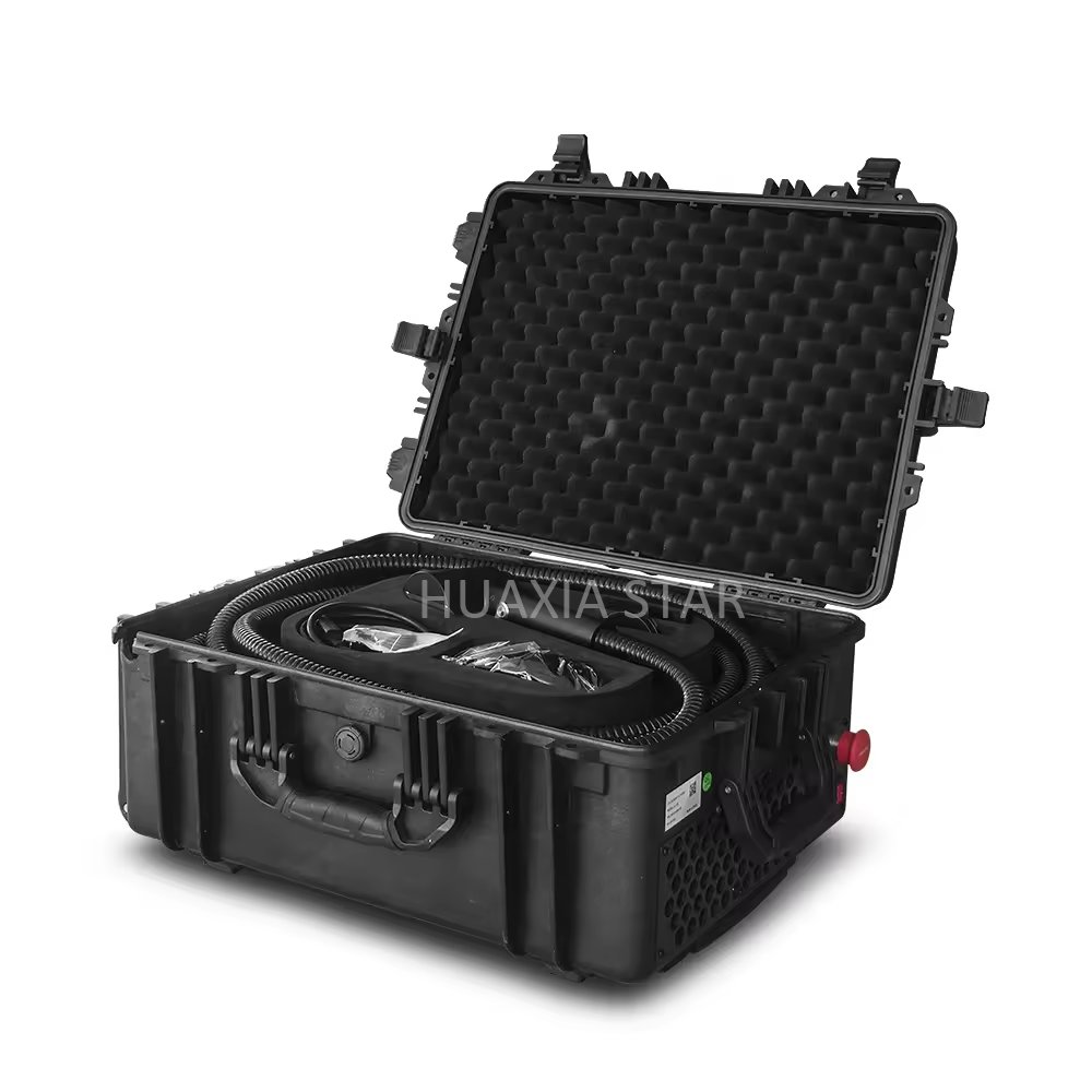 luggage style 100w laser cleaner pulse cleaning water pipe cleaning pulse pipe cleaning wood
