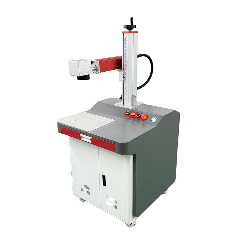Fiber Laser Printing for Key Ring Production Metal Engraving Machine