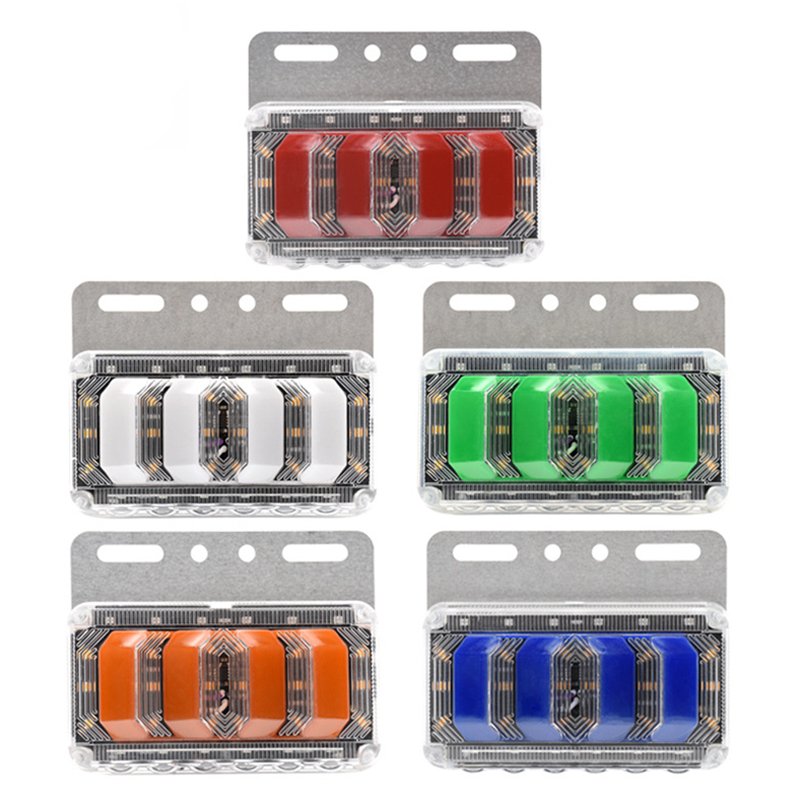 24VLED truck side light running water stroboscopic semi-trailer waist light turn signal safety signal warning light